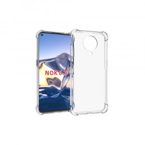 Прозрачный противоударный силиконовый чехол для Nokia G10/G20 с усиленными углами