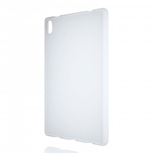 Силиконовый матовый полупрозрачный чехол для Lenovo Tab P11/P11 Plus Белый