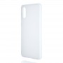 Силиконовый матовый полупрозрачный чехол для Samsung Galaxy A02, цвет Белый