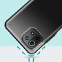 Силиконовый матовый непрозрачный чехол с усиленными углами и матовой полупрозрачной поликарбонатной накладкой для Xiaomi Mi 11 Lite/11 Lite 5G NE