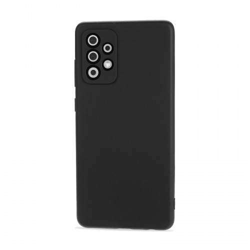 Матовый силиконовый чехол для Samsung Galaxy A72 с покрытием софт-тач, цвет Черный