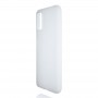 Силиконовый матовый полупрозрачный чехол для ZTE Blade A71, цвет Белый