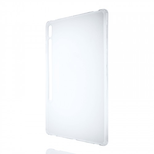 Силиконовый матовый полупрозрачный чехол для Samsung Galaxy Tab S7 FE, цвет Белый