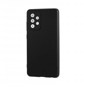 Матовый силиконовый чехол для Samsung Galaxy A52 с покрытием софт-тач Черный