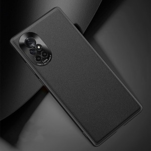 Силиконовый матовый непрозрачный чехол с улучшенной защитой камеры для Huawei Nova 8 Черный