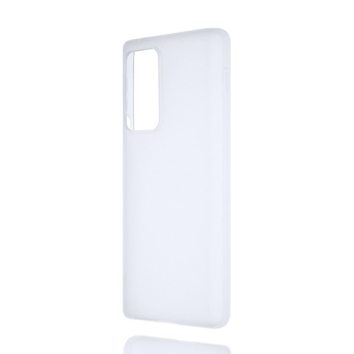 Силиконовый матовый полупрозрачный чехол для Motorola Edge 20 Pro, цвет Белый