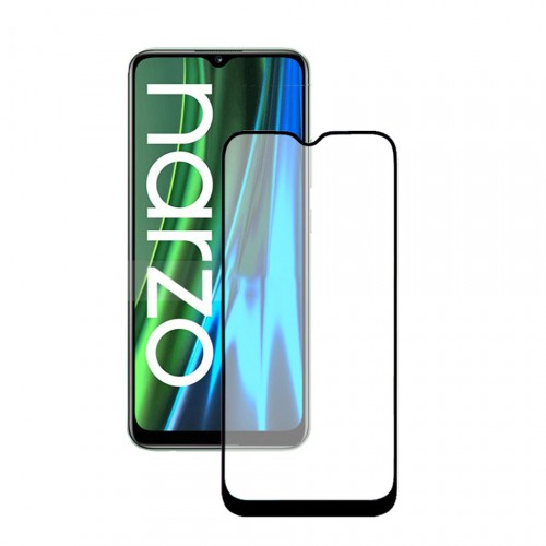 3d полноэкранное защитное стекло для Realme Narzo 50i, цвет Черный