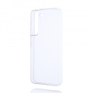 Силиконовый матовый полупрозрачный чехол для Samsung Galaxy S22 Белый