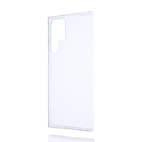 Силиконовый матовый полупрозрачный чехол для Samsung Galaxy S22 Ultra, цвет Белый