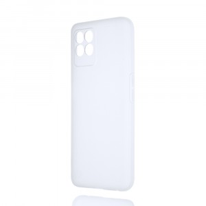 Силиконовый матовый полупрозрачный чехол для Realme 8i/Narzo 50 Белый