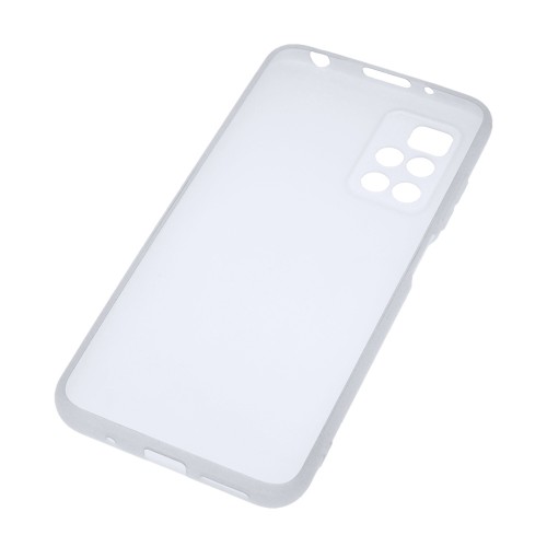 Силиконовый матовый полупрозрачный чехол для Xiaomi Redmi 10, цвет Белый