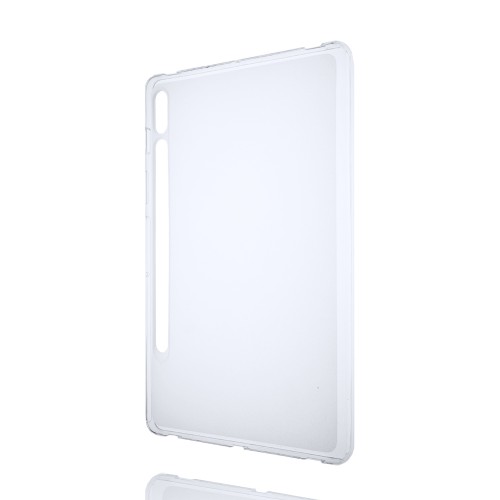 Силиконовый матовый полупрозрачный чехол для Samsung Galaxy Tab S7, цвет Белый