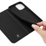 Книжка флип подставка на силиконовой основе с отсеком для карт с магнитной крышкой для Iphone 14 Pro , цвет Черный