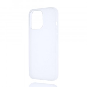 Силиконовый матовый полупрозрачный чехол для Iphone 13 Pro Белый