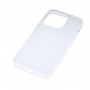 Силиконовый матовый полупрозрачный чехол для Iphone 14 Pro, цвет Белый