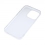 Силиконовый матовый полупрозрачный чехол для Iphone 14 Pro, цвет Белый