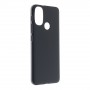 Силиконовый матовый непрозрачный чехол для Motorola Moto E20, цвет Черный