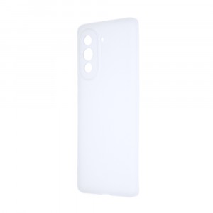 Силиконовый матовый полупрозрачный чехол для Huawei Nova 10 Pro Белый