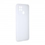 Силиконовый матовый полупрозрачный чехол для Xiaomi Poco C40, цвет Белый