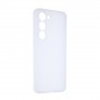 Силиконовый матовый полупрозрачный чехол для Samsung Galaxy S23, цвет Белый