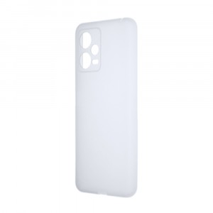 Силиконовый матовый полупрозрачный чехол для Xiaomi Poco X5/RedMi Note 12 5G Белый