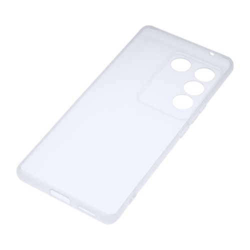 Силиконовый матовый полупрозрачный чехол для Vivo V27/Vivo V27 PRO, цвет Белый