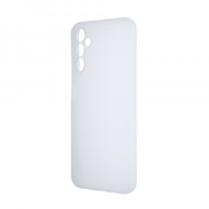 Силиконовый матовый полупрозрачный чехол для Samsung Galaxy A14 Белый