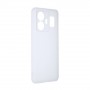 Силиконовый матовый полупрозрачный чехол для Realme GT3, цвет Белый