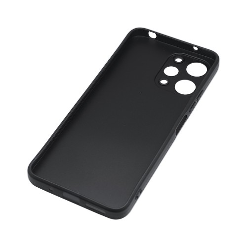 Силиконовый матовый непрозрачный чехол для Xiaomi RedMi 12, цвет Черный