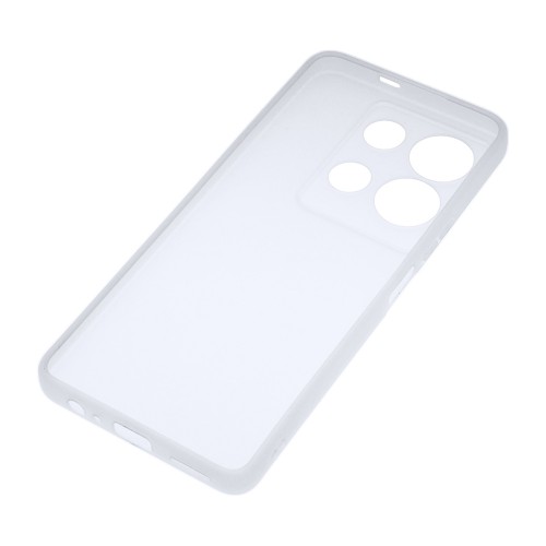 Силиконовый матовый полупрозрачный чехол для Xiaomi Redmi Note 13 5G, цвет Белый
