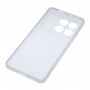 Силиконовый матовый полупрозрачный чехол для Xiaomi Poco X6 Pro 5G, цвет Белый