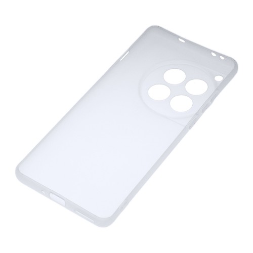 Силиконовый матовый полупрозрачный чехол для OnePlus 12, цвет Белый