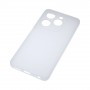Силиконовый матовый полупрозрачный чехол для Infinix Smart 8 HD, цвет Белый