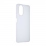 Силиконовый матовый полупрозрачный чехол для Realme C67 4G, цвет Белый