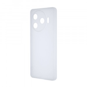 Силиконовый матовый полупрозрачный чехол для Tecno Camon 30 Pro 5G Белый
