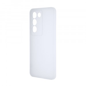 Силиконовый матовый полупрозрачный чехол для Vivo V30 Lite/Y100 Белый